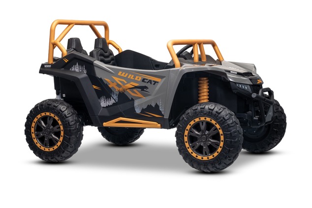 Electric Ride-on buggy Artic CAT XXL 4x4 24V, gray, two-seater, Soft EVA wheels, Powerful engines, L
