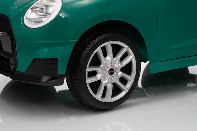 Electric Ride-on car Mini Cooper 12V, green, MP3 Player with USB and Bluetooth connection, 2.4 GHz r