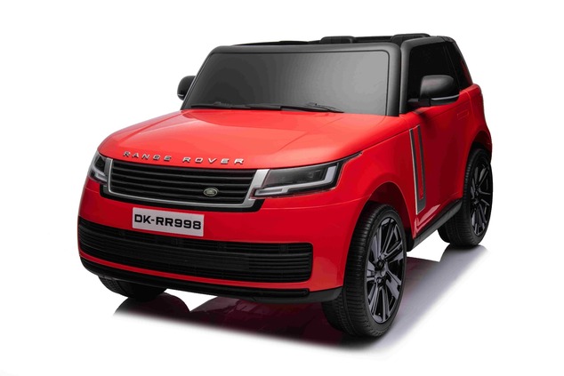 Electric Ride-on car Range Rover Model 2023, Two Seater, Red, Leatherette Seats, Radio with USB Inpu