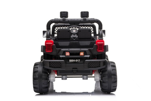 All Ride electric car with rear-wheel drive, red, 12V battery, High chassis, wide seat, Suspension o