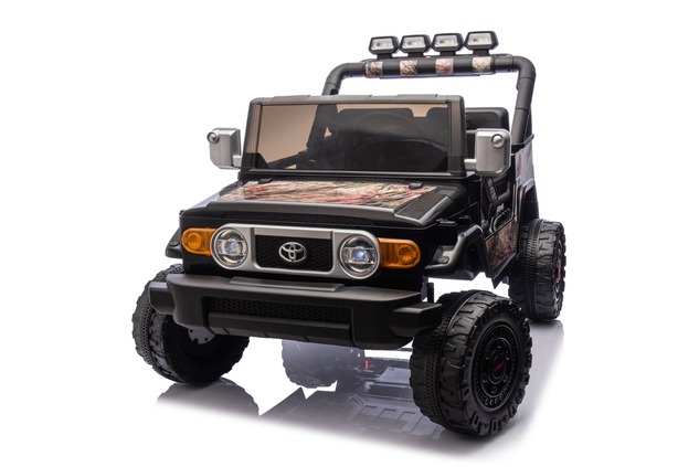 Electric Ride-on car Toyota FJ Cruiser XXL with 4x4 drive, licensed (Two-seater), sand-black, Portab