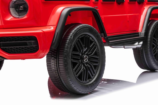 Electric Ride-on car Mercedes-Benz G63 AMG 4x4² Two-seater 12V, red, MP3 Player with USB/AUX input,