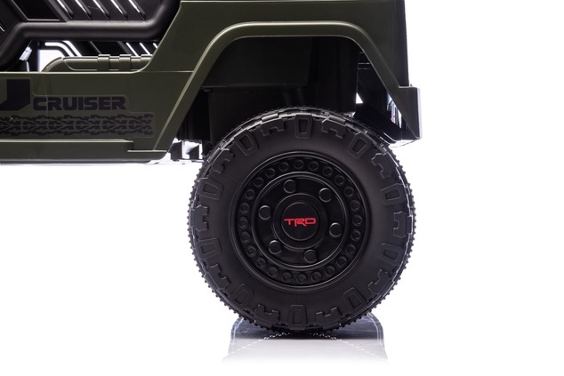 Electric Ride-on car Toyota FJ Cruiser XXL with 4x4 drive, licensed (Two-seater), green, Portable li