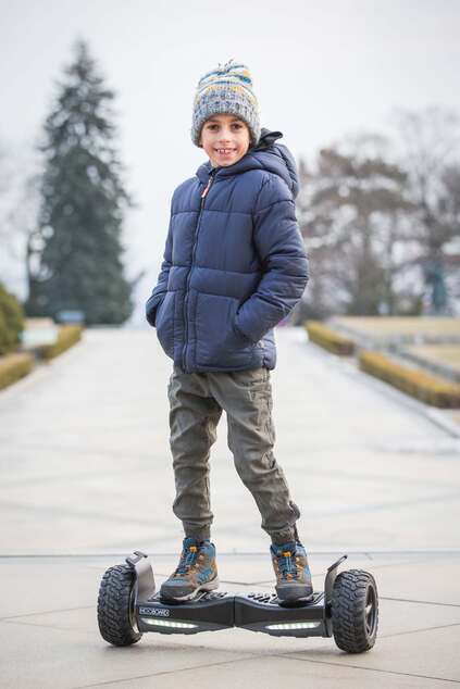 Hooboard - Premier hoverboard tout-terrain intelligent, gyropode, certifié UL, batterie LG
