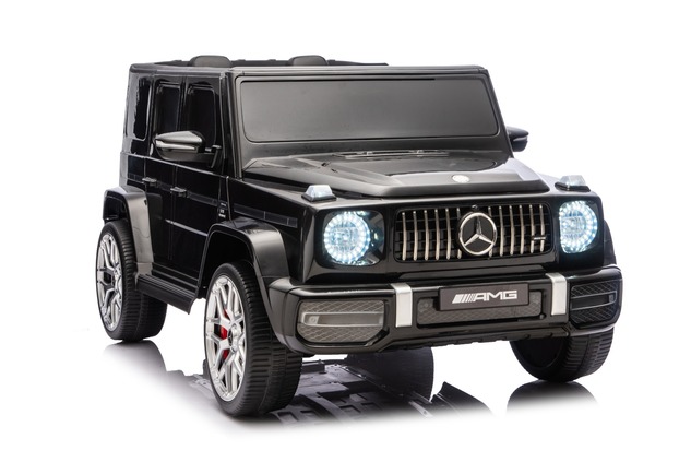 Electric Ride-on car Mercedes-Benz G63 AMG 4x4 Two-seater 24V, black, MP3 Player with USB/AUX and Bl