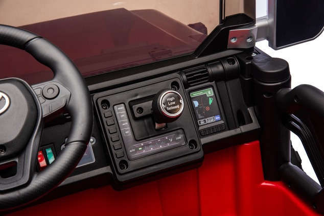 Electric Ride-on car Toyota FJ Cruiser XXL with 4x4 drive, licensed (Two-seater), red, Portable lith