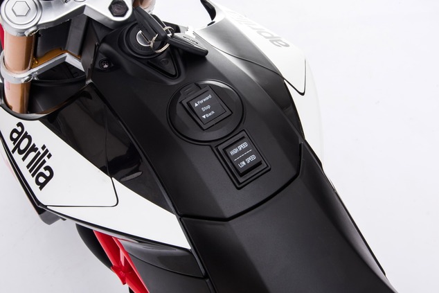 Electric Motorbike APRILIA DORSODURO 900, Licensed, 12V battery, EVA soft wheels, 2 x 18W Engines, S