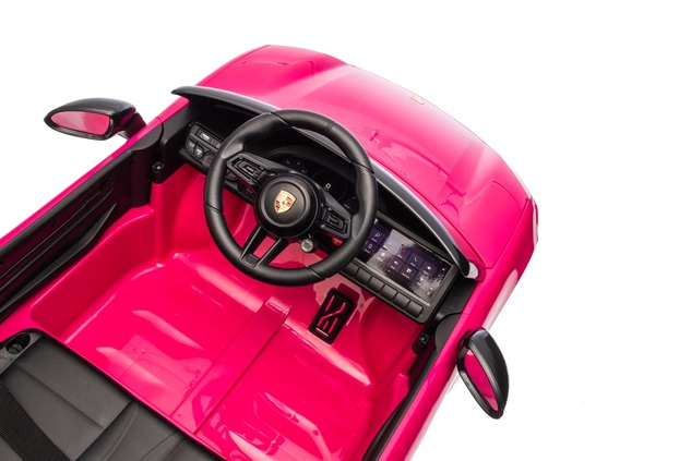 Electric Ride-on car Porsche Macan 12V Licensed with rear-wheel drive (Single seat), pink, Lithium b