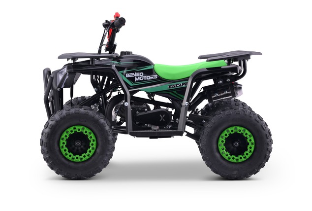 Kids Petrol Pocket Quad 49cc | Beneo Motors Escape Green | Ages 4+ | Speed Limiter