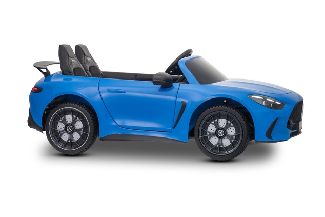 Electric Ride-on car Mercedes GT63 AMG 24V with 4x4 drive, blue, Two-seater, Adjustable driver's sea