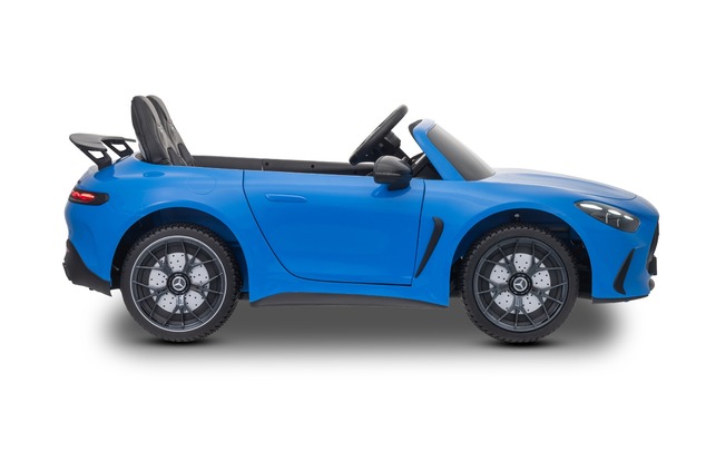 Electric Ride-on car Mercedes GT63 AMG 24V with 4x4 drive, blue, Two-seater, Adjustable driver's sea