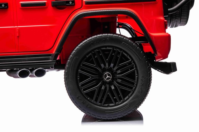 Electric Ride-on car Mercedes-Benz G63 AMG 4x4² Two-seater 12V, red, MP3 Player with USB/AUX input,