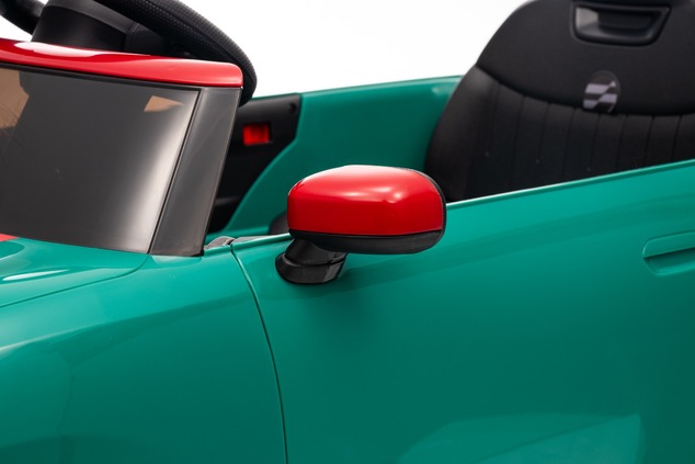 Electric Ride-on car Mini Cooper 12V, green, MP3 Player with USB and Bluetooth connection, 2.4 GHz r
