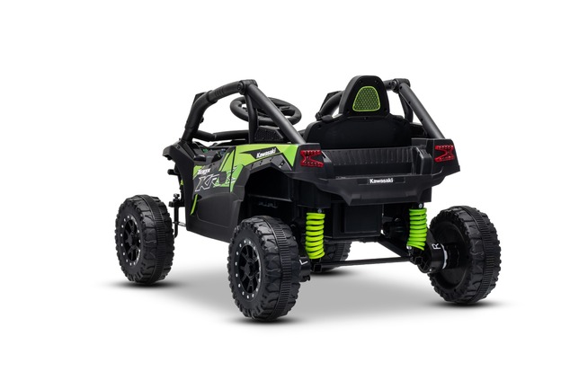 Electric Ride-on car Kawasaki TERYX KRX 1000 12V, black, single seat, rear axle suspension, 2.4 Ghz 