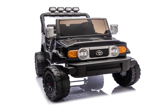 Electric Ride-on car Toyota FJ Cruiser XXL with 4x4 drive, licensed (Two-seater), black, Portable li