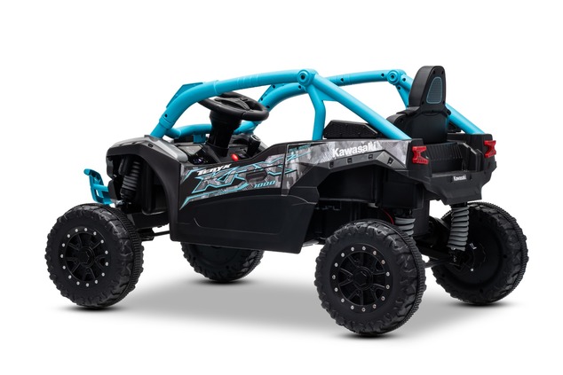 Electric Ride-on car Kawasaki TERYX KRX 1000 12V, blue, single seat, rear axle suspension, 2.4 Ghz r