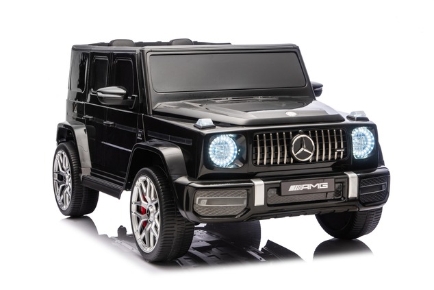 Electric Ride-on car Mercedes-Benz G63 AMG 4x4 Two-seater 24V, black, MP3 Player with USB/AUX and Bl