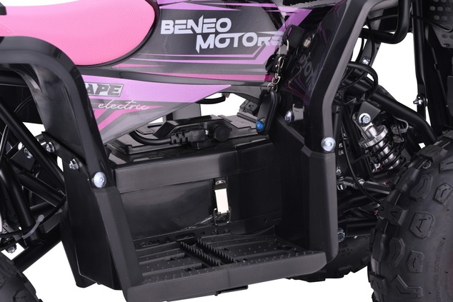 Kids Electric Mini Quad 800W | Beneo Motors Escape Pink | Ages 4+ | 3-Speed Limiter