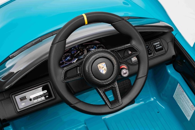 Electric Ride-on car RUF GT 12V, blue, Opening doors, 2.4 GHz remote control, LED lights front and r