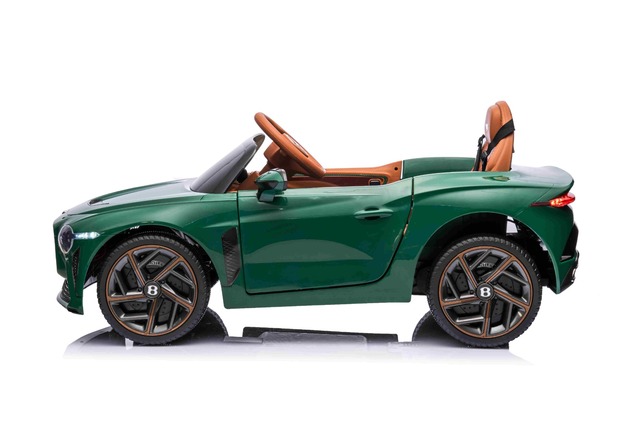 Electric Ride-on car Bentley Bacalar 12V, green, Doors opening upwards, 2.4 GHz remote control, LED 
