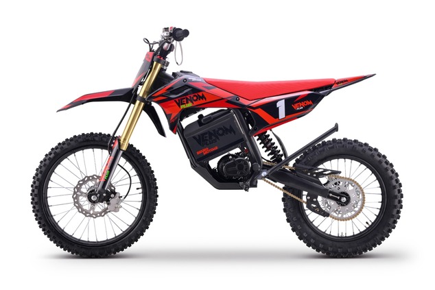 Electric Motocross 8000W | Beneo Motors Venom PLUS Red | 72V Samsung Lithium | 88 km/h