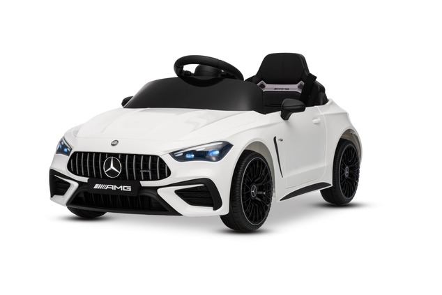 Electric Ride-on car Mercedes CLE 12V with rear-wheel drive, white, Single seater, Lithium battery, 