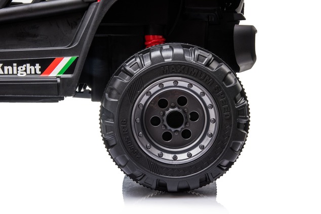All Ride electric car with rear-wheel drive, red, 12V battery, High chassis, wide seat, Suspension o