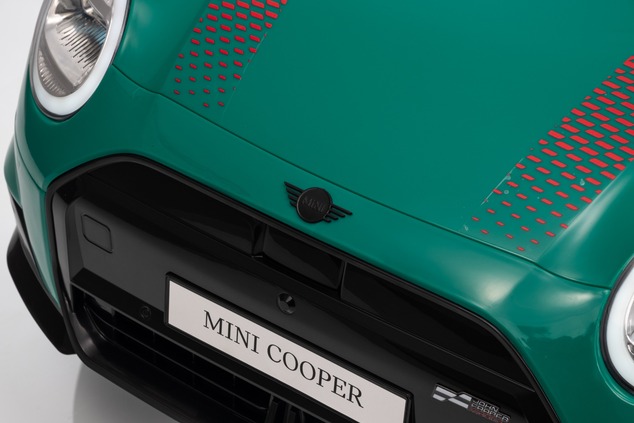 Electric Ride-on car Mini Cooper 12V, green, MP3 Player with USB and Bluetooth connection, 2.4 GHz r