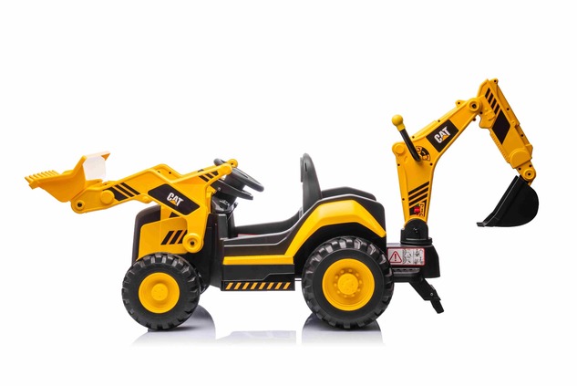Licensed Caterpillar Electric Excavator with Slope and Excavation Bucket, Single Seater, Yellow, USB