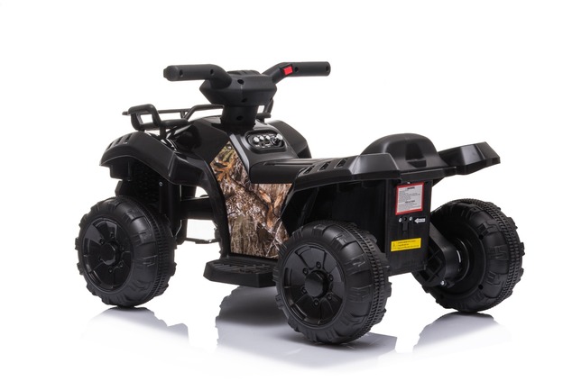 Electric QUAD MINI 6V, Black, MP3 player with USB / AUX input, 1 X 25W Engine, 6V / 4Ah battery, fun