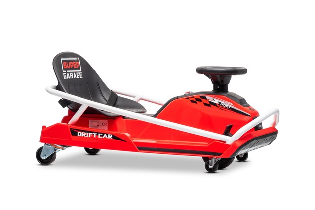 Drift kart elettrico Beneo Motors 24V, Rosso, Motore brushless 300 W, Batteria al litio, Modalità dr