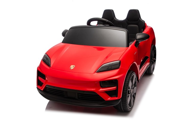 Electric Ride-on car Porsche Macan 12V Licensed with rear-wheel drive (Single seat), red, Lithium ba