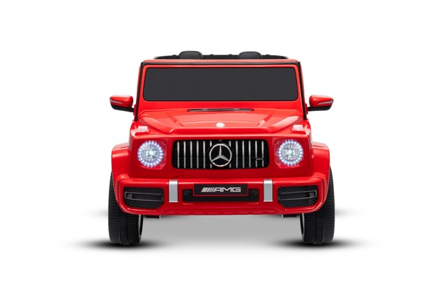 Electric Ride-on car Mercedes-Benz G63 AMG 4x4 Two-seater 24V, red, MP3 Player with USB/AUX and Blue