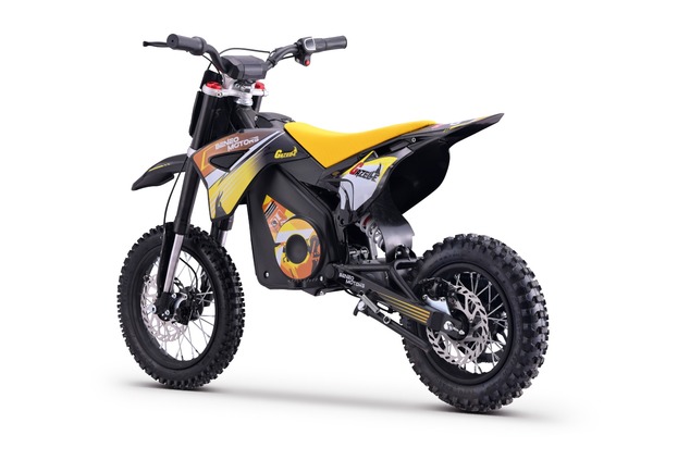 Elektro Dirtbike für Kinder 1000 W | Beneo Motors Gazelle Gelb | geeignet für 6–10 Jahre | Geschwind
