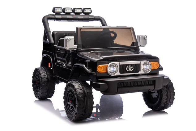 Electric Ride-on car Toyota FJ Cruiser XXL with 4x4 drive, licensed (Two-seater), black, Portable li