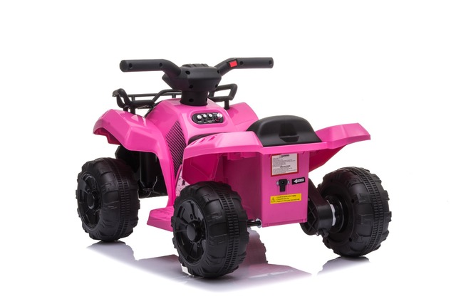 Electric QUAD MINI 6V, Pink, MP3 player with USB / AUX input, 1 X 25W Engine, 6V / 4Ah battery, func