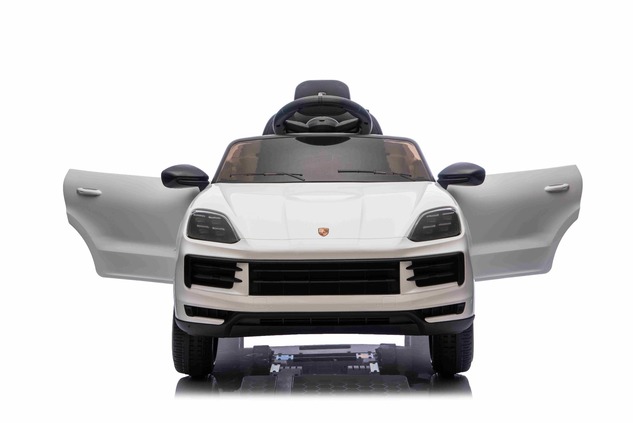 Electric Ride-on car Porsche Cayenne 12V with rear-wheel drive - Licensed (Single seat), white, Lith