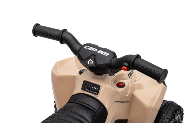 Dětská licencovaná elektrická mini čtyřkolka 25 W | Can-Am Renegade RS | Lithiový akumulátor 7,2 V | Khaki