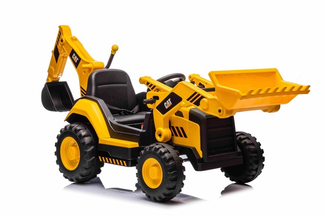 Licensed Caterpillar Electric Excavator with Slope and Excavation Bucket, Single Seater, Yellow, USB