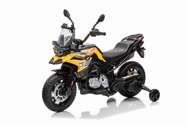 Electric Motorbike BMW F850 GS, Licensed, 12V battery, EVA soft wheels, 2 x 35W Engines, LED Lights,