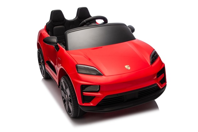 Electric Ride-on car Porsche Macan 12V Licensed with rear-wheel drive (Single seat), red, Lithium ba
