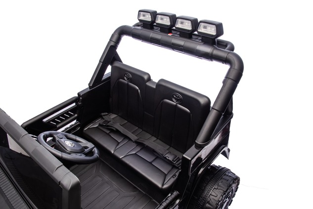 Electric Ride-on car Toyota FJ Cruiser XXL with 4x4 drive, licensed (Two-seater), black, Portable li