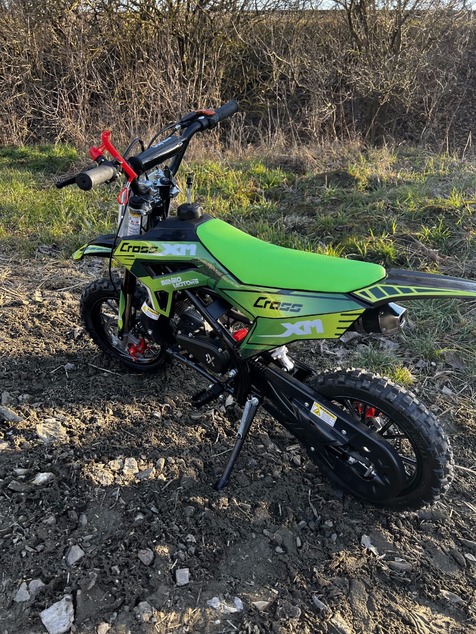 Kids Petrol Dirt Bike 50cc | Beneo Motors CROSS XM Green | Ages 4–8 | Speed Limiter
