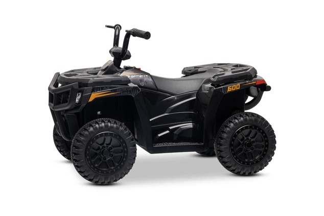 Licensed electric Ride-on quad Arctic Cat 12V with rear wheel drive, black, LED lights, Lithium batt