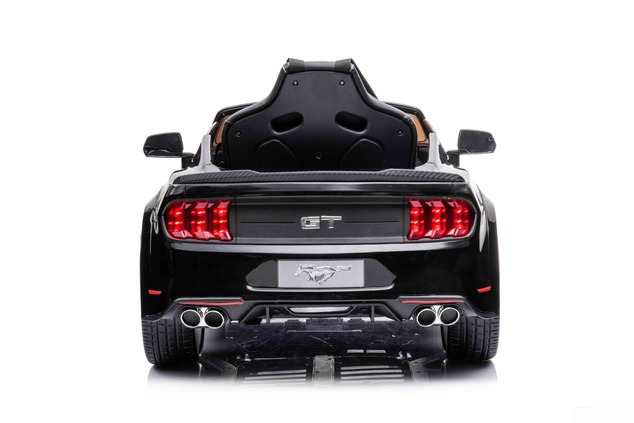 Drift electric ride-on car Ford Mustang 24V, black, Smooth Drift wheels, 2 x 25000 RPM Engines, Drif