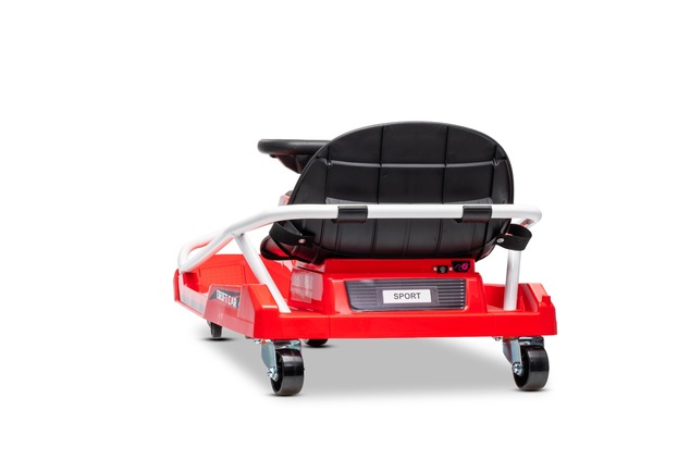 Drift kart elettrico Beneo Motors 24V, Rosso, Motore brushless 300 W, Batteria al litio, Modalità dr