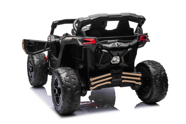 Electric Ride-on car Can-am Maverick One-seater with 4X4 drive, Black, Independent suspension, 2.4 G