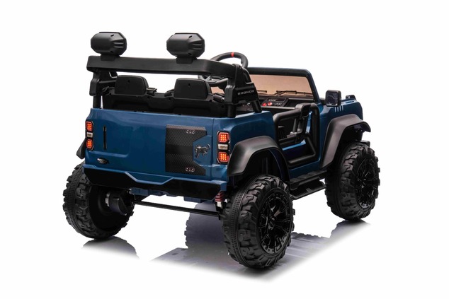 Ford Bronco XL elektrische kinderauto met achterwielaandrijving, gelicentieerd (tweezitter), blauw, 
