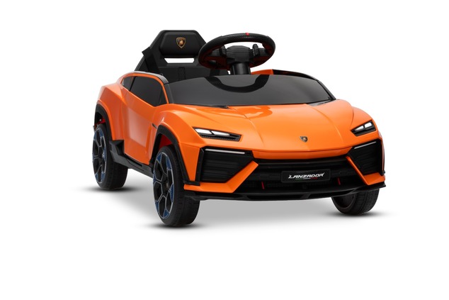 Electric Ride-on Car Lamborghini Lanzador 12V with rear-wheel drive, licensed (Single seater), orang