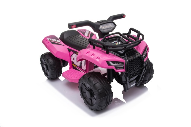 Electric QUAD MINI 6V, Pink, MP3 player with USB / AUX input, 1 X 25W Engine, 6V / 4Ah battery, func